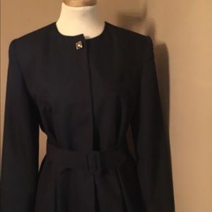 SALE -Women’s navy belted suit GALLERY